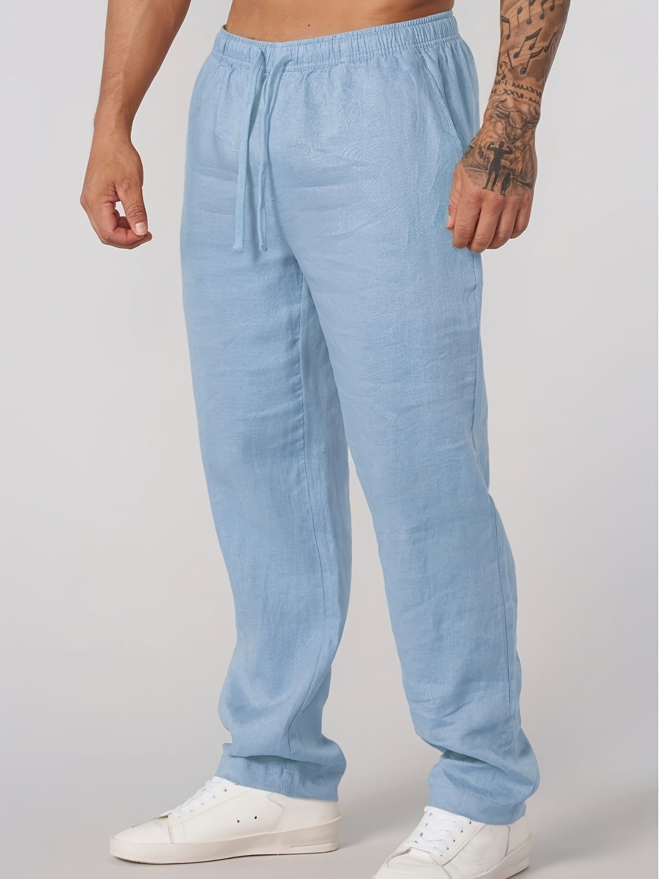VALERO™ | Pantaloni da uomo in lino a gamba dritta