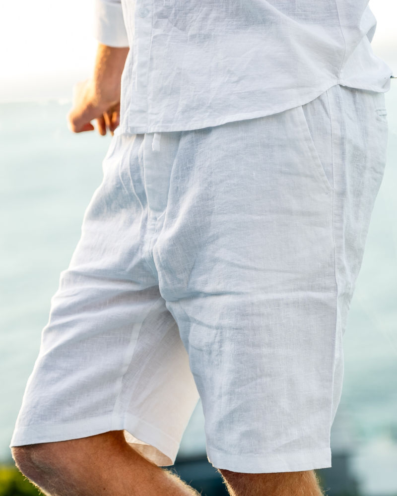 VALERO | Pantaloncini premium in lino
