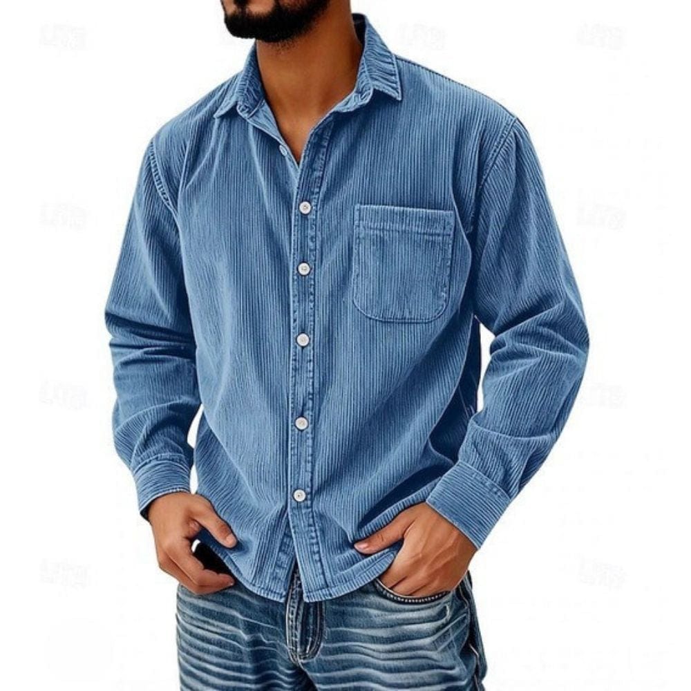VALERO™ | Camicia lunga in velluto a coste