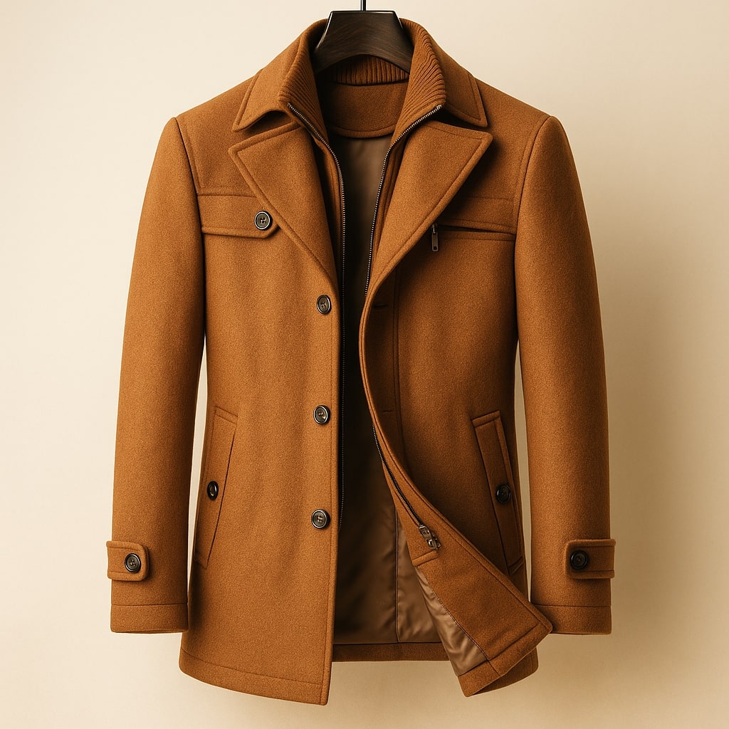 VALERO™ | Cappotto di lana a strati
