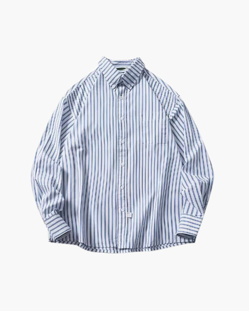 VALERO™ | CAMICIA OVERSIZE A RIGHE