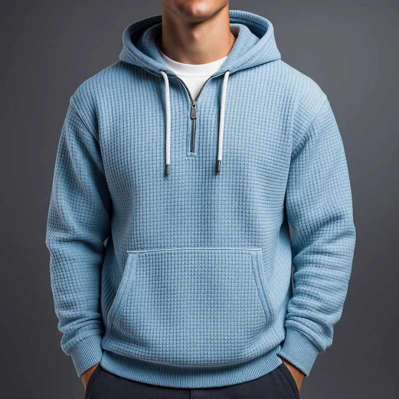 VALERO™ | Felpa con cappuccio a maglia a nido d'ape