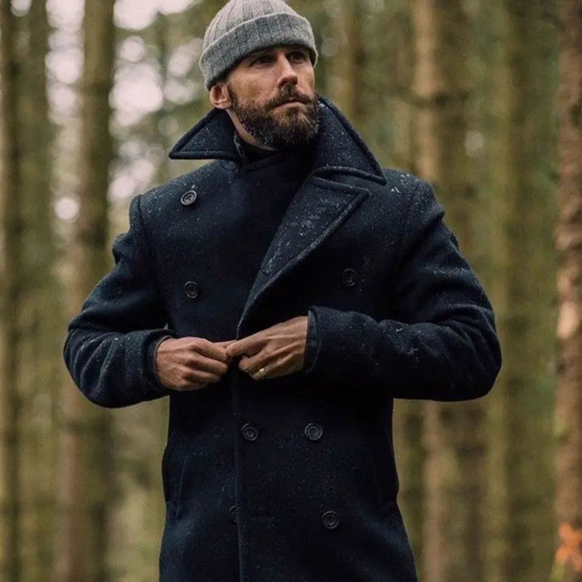 VALERO™ | Cappotto in lana modello pea coat