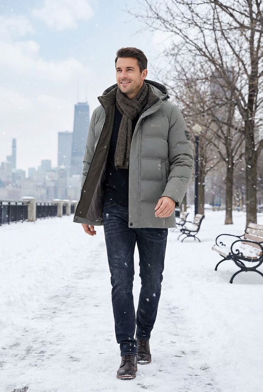 VALERO™ | Parka invernale imbottito da uomo