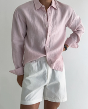 VALERO | Camicia da uomo in lino Santorini