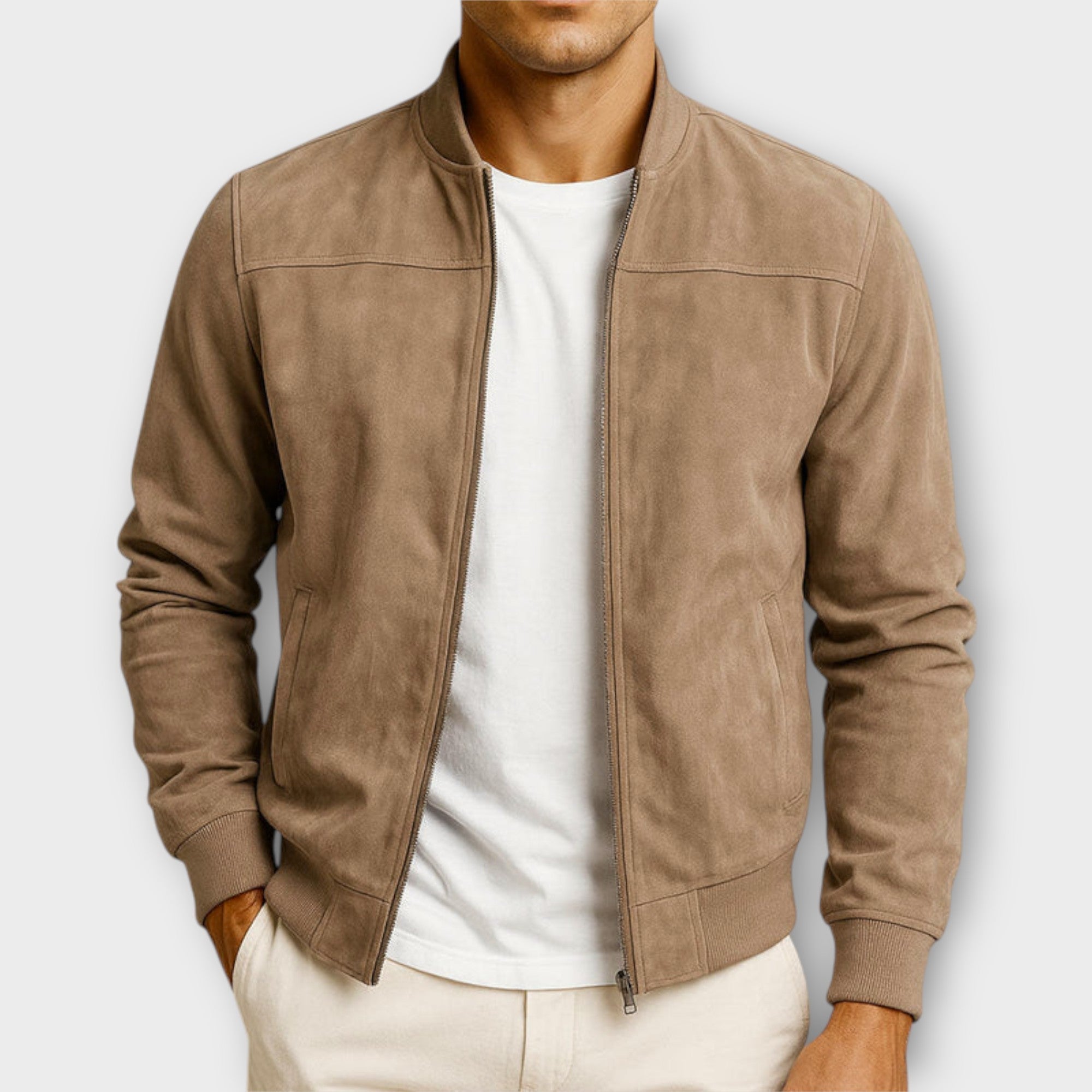 VALERO™ | Giacca bomber in camoscio