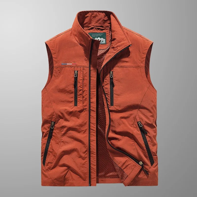 VALERO | Gilet cargo traspirante da uomo