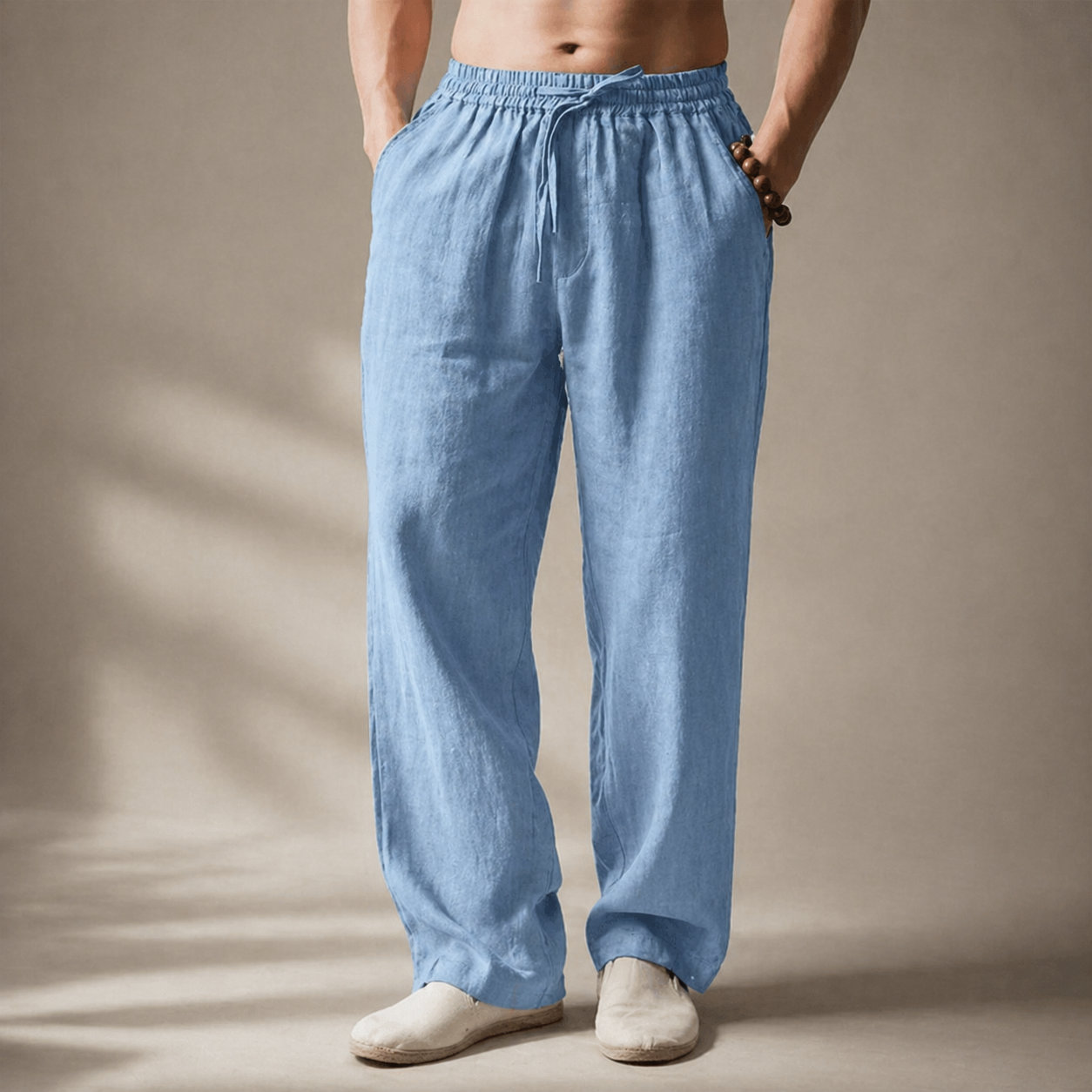 VALERO™ | Pantaloni in cotone e lino