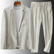 VALERO | Completo da uomo in lino con blazer e pantaloni