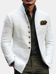 VALERO | Blazer da uomo in maglia con bottoni dorati