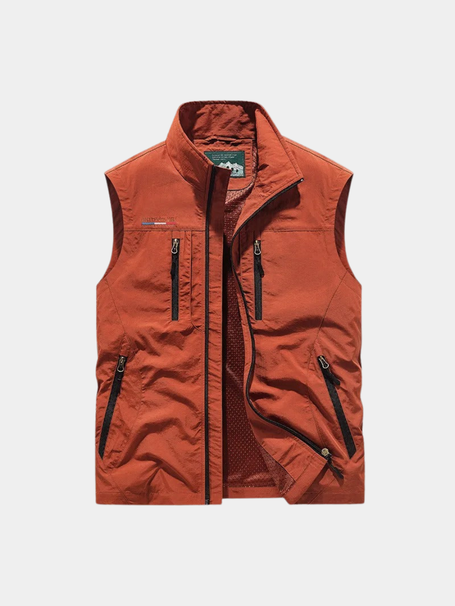 VALERO | Gilet cargo traspirante da uomo
