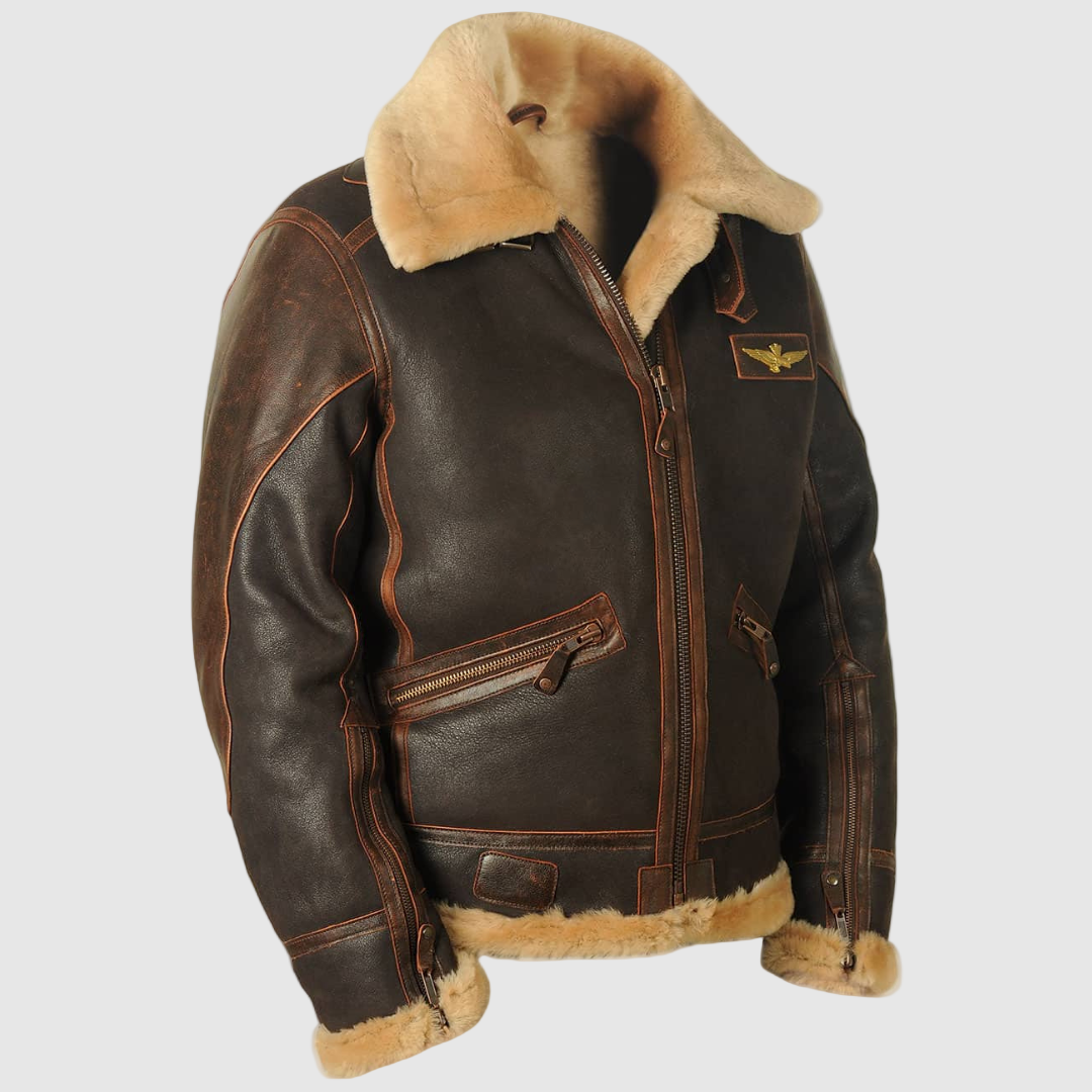 VALERO™ | Giacca in pelle da aviatore
