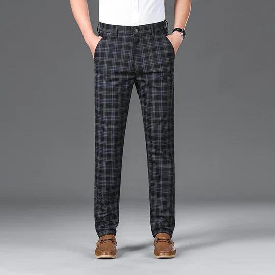 VALERO™ | Pantaloni da uomo in cotone a quadri