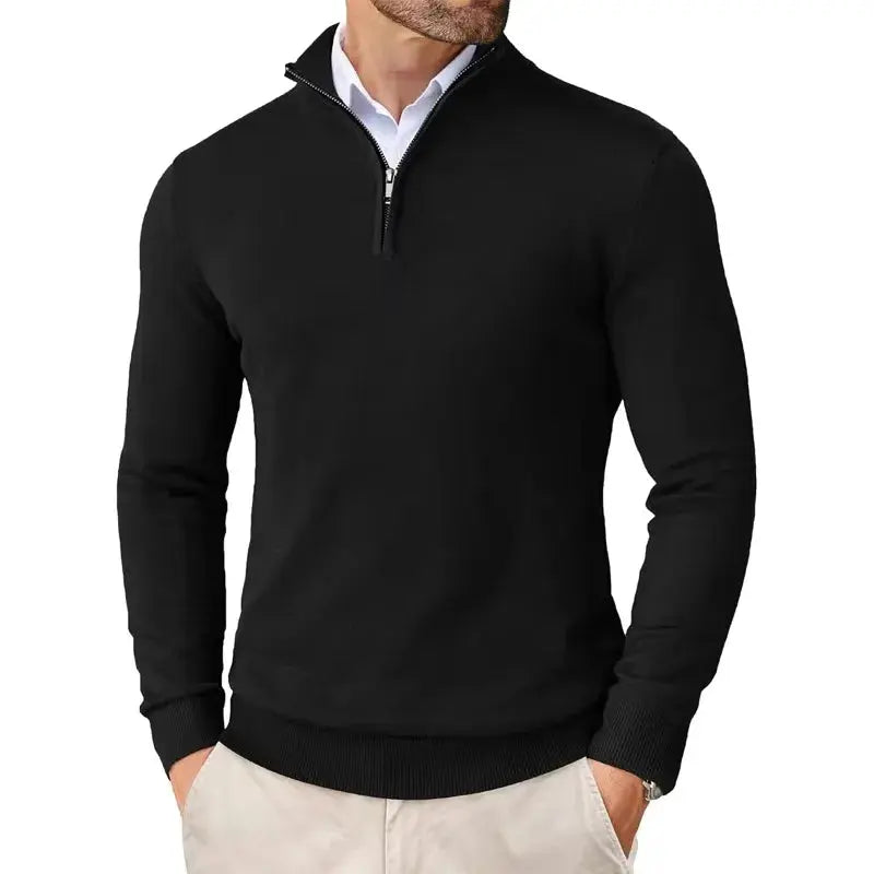 VALERO™ | Maglione con zip a metà