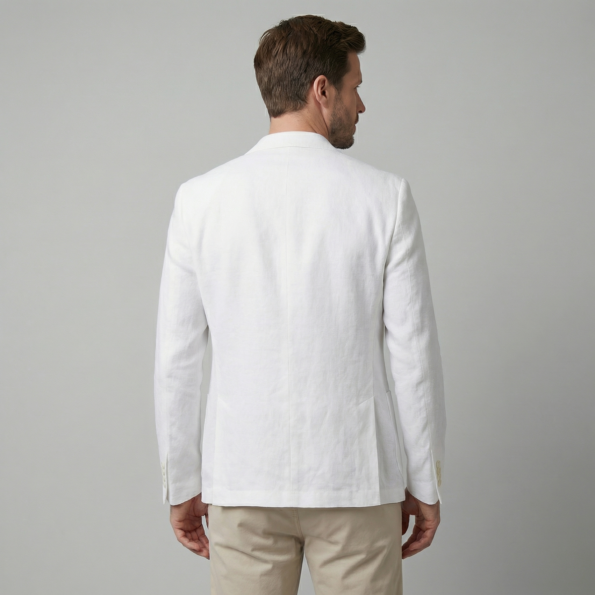 VALERO | Blazer da uomo in lino a due bottoni