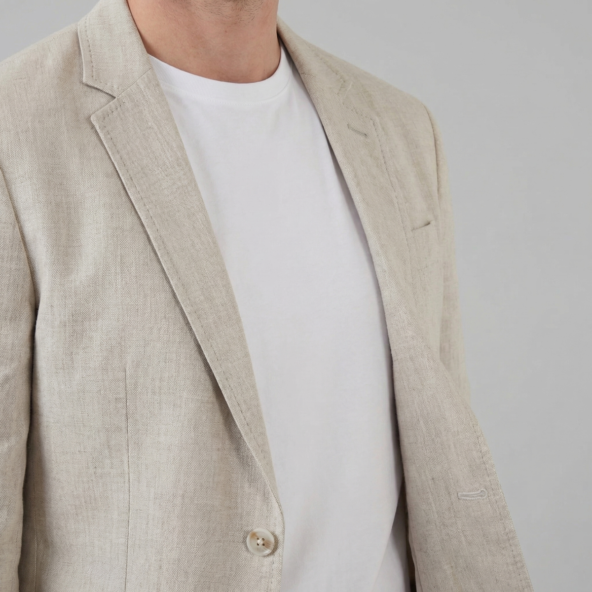 VALERO | Blazer da uomo in lino a due bottoni