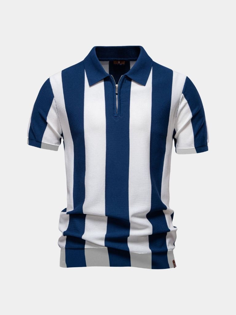 VALERO™ | Polo a righe con zip