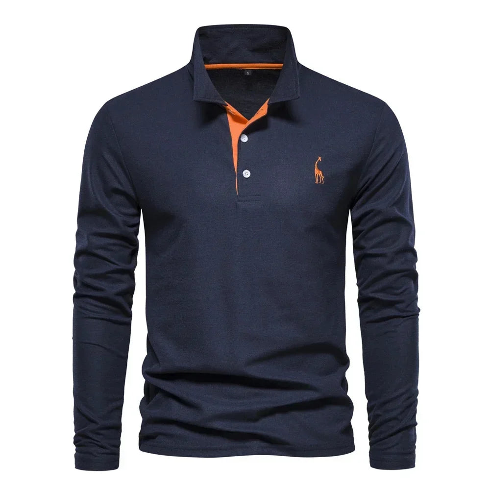 VALERO™ | Polo da uomo con logo di cervo