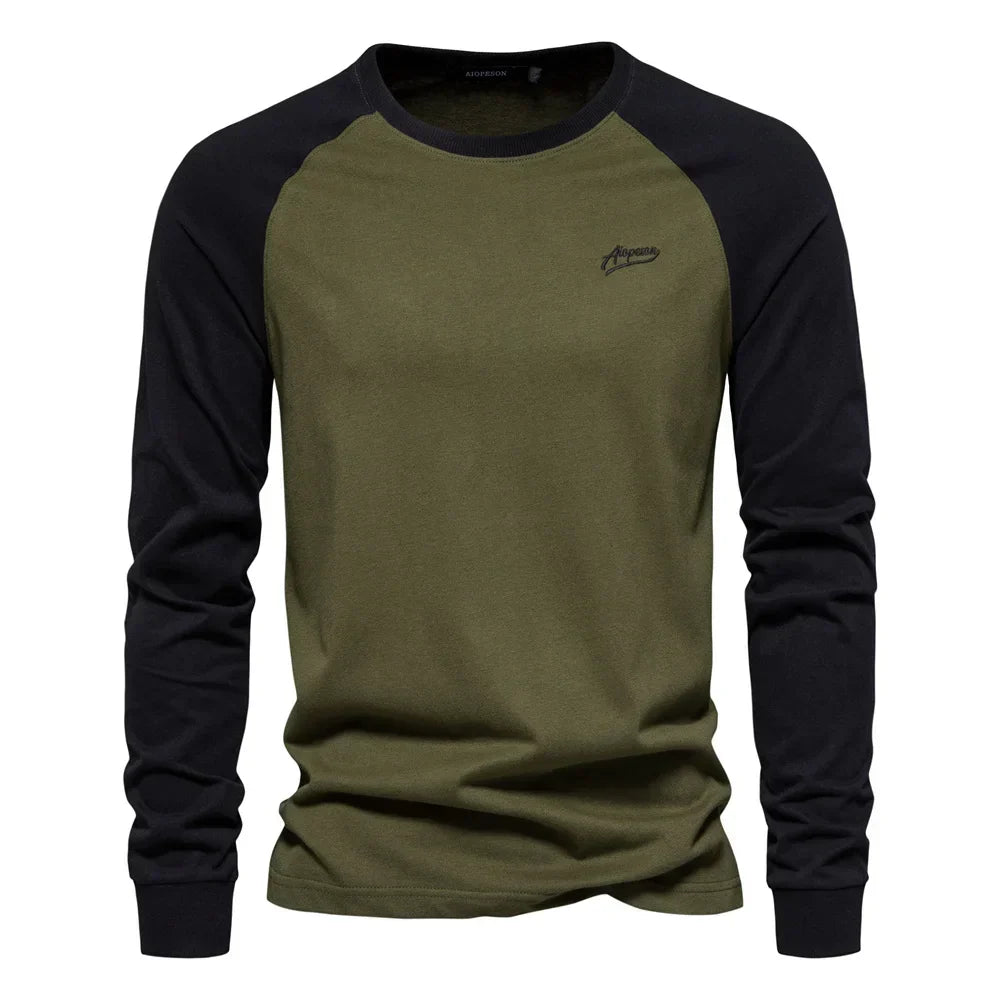 VALERO™ | Maglia in cotone con maniche raglan lunghe