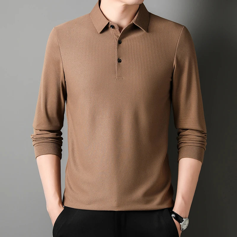 VALERO™ | Polo in maglia a maniche lunghe