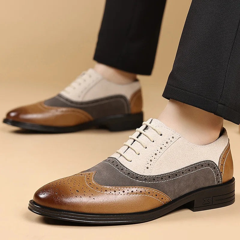 VALERO™ | SCARPE STRINGATE DA UOMO IN STILE BROGUE