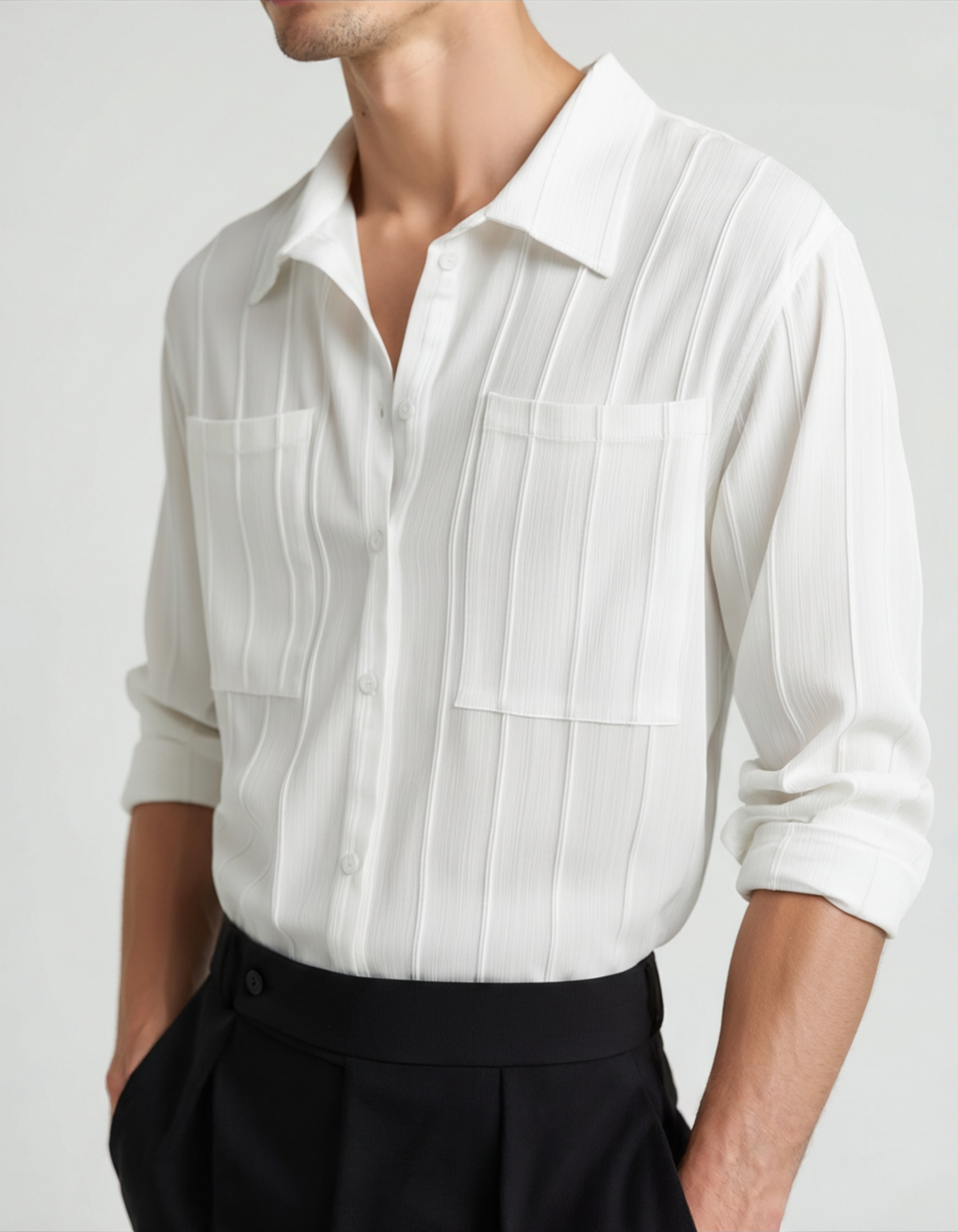 VALERO™ | Camicia testurizzata a coste