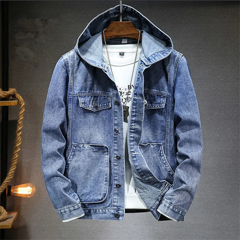 VALERO™ | Felpa con cappuccio in denim retrò