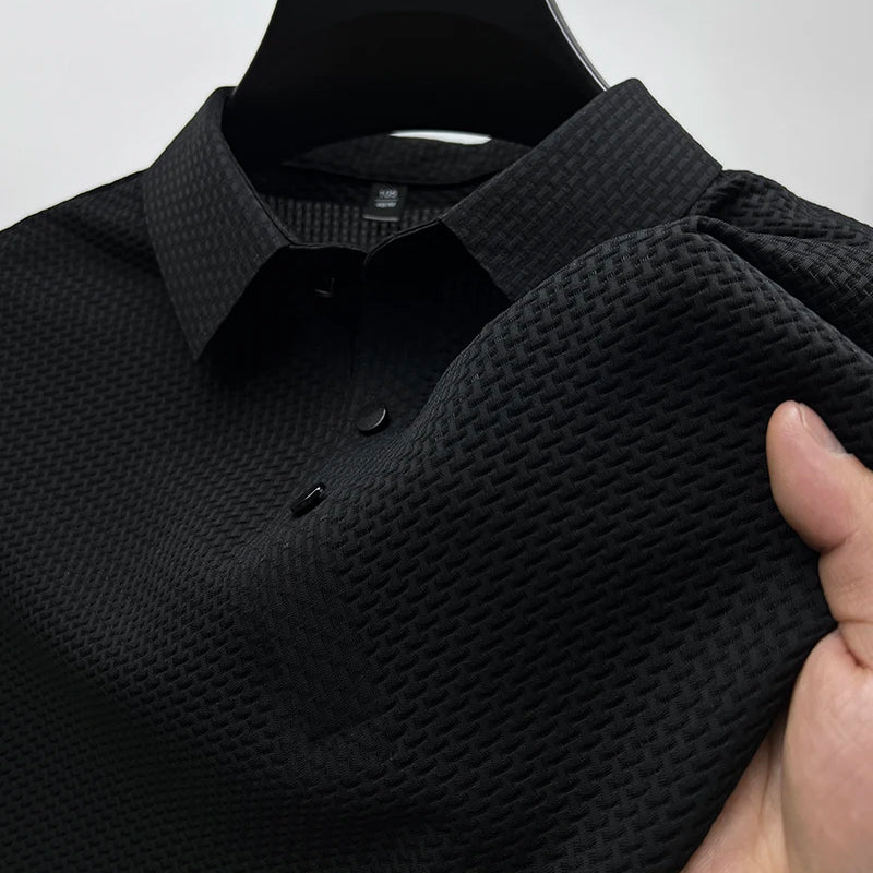 VALERO | Polo da uomo in poliestere lavorato a maglia
