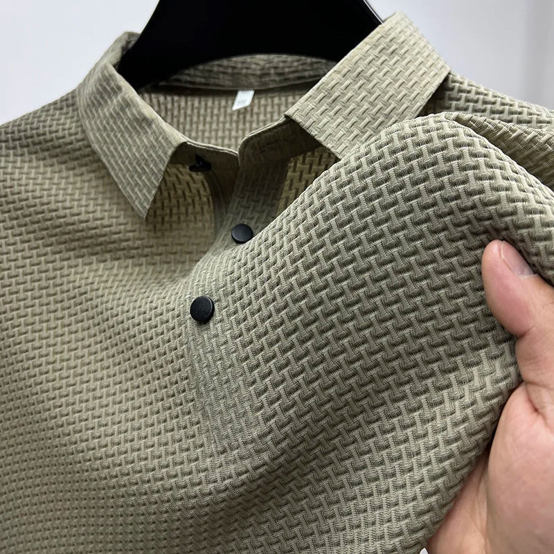 VALERO | Polo da uomo in poliestere lavorato a maglia