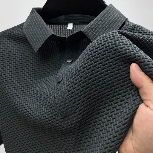 VALERO | Polo da uomo in poliestere lavorato a maglia