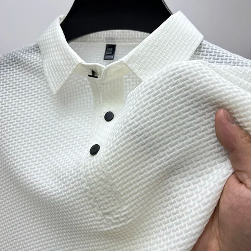 VALERO | Polo da uomo in poliestere lavorato a maglia