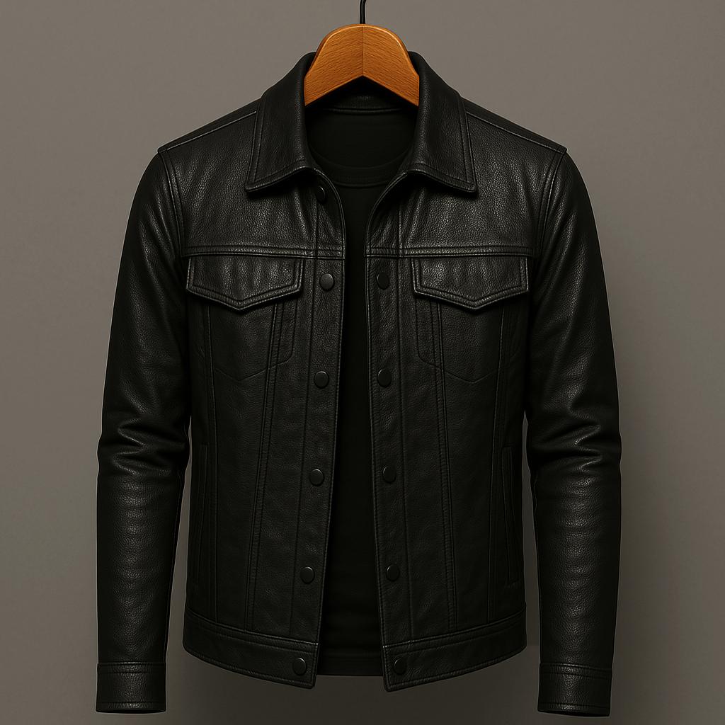 VALERO™ | Giacca in pelle da uomo Modern Rider