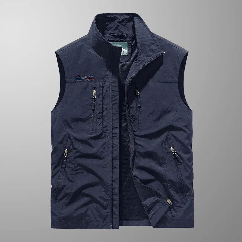 VALERO | Gilet cargo traspirante da uomo
