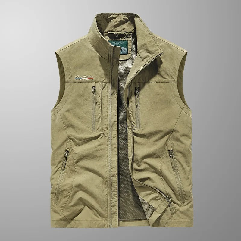 VALERO | Gilet cargo traspirante da uomo