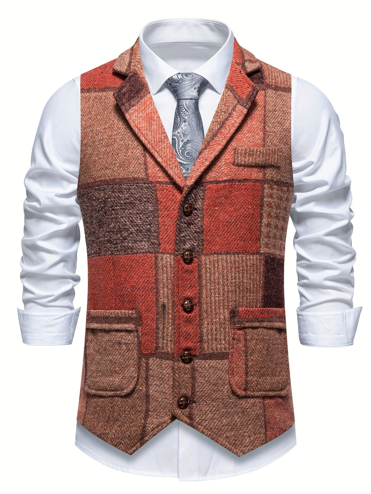VALERO | GILET FORMALE IN TWEED DA UOMO
