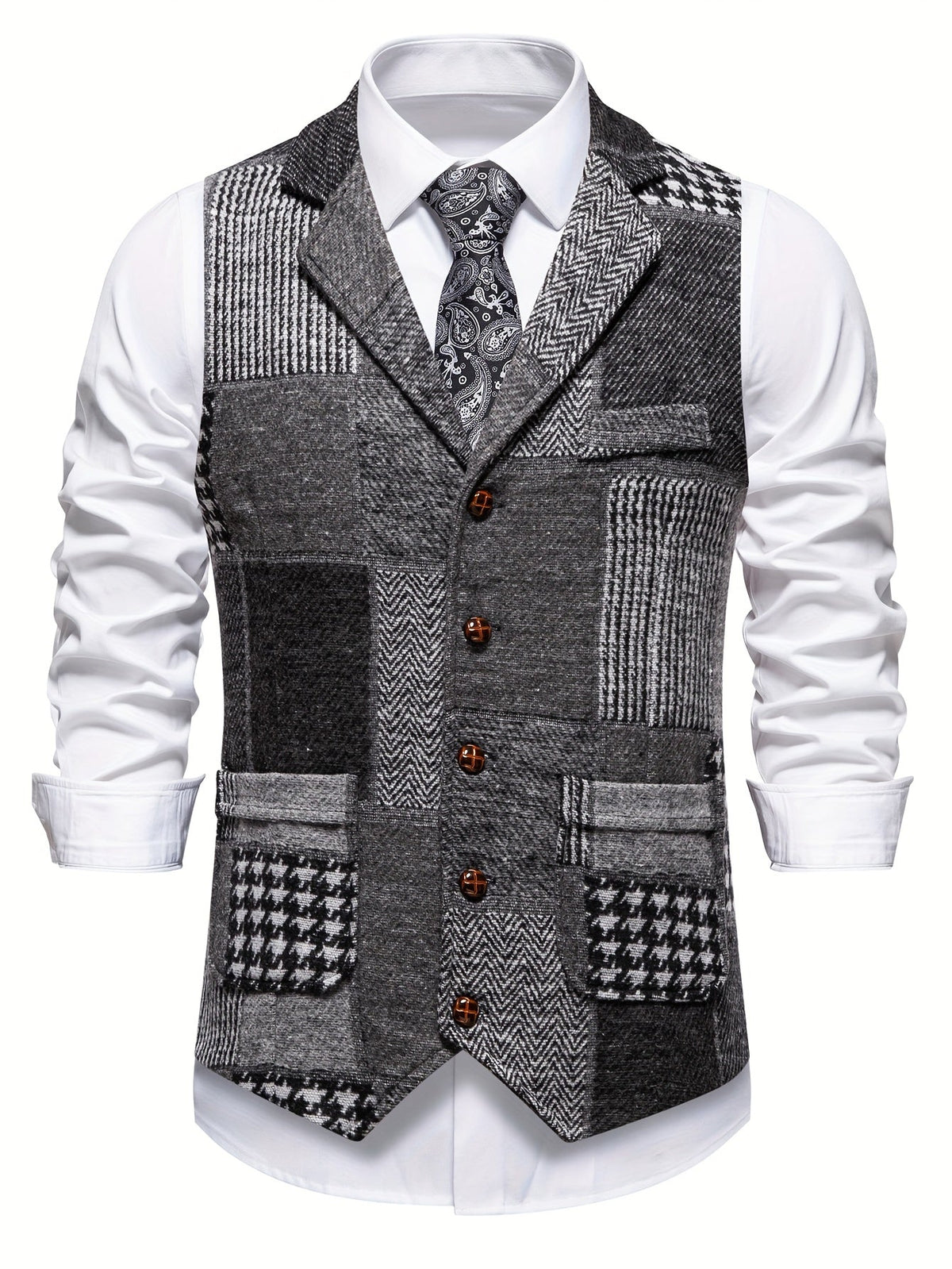 VALERO | GILET FORMALE IN TWEED DA UOMO